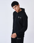 Sweat à Capuche zippé uni