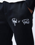 Bas de jogging Ceinture élastique tricoter logoté