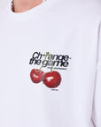T-shirt manches courtes imprimé cerises