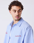 Chemise rayée à manches courtes