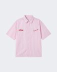 Chemise rayée à manches courtes