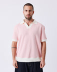 Polo en maille à manches courtes