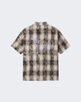 Chemise homme à motif carreaux avec broderie au dos