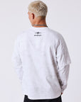 T-shirt manches longues effet Vintage