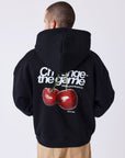 Sweat à capuche imprimé cerises
