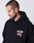 Sweat à capuche imprimé cerises