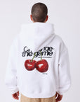 Sweat à capuche imprimé cerises