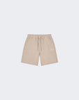 Short à rayures avec taille élastiquée