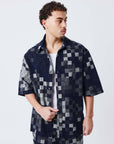Chemise manches courtes pixel