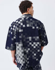 Chemise manches courtes pixel