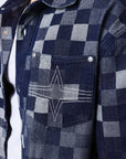 Chemise manches courtes pixel