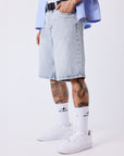 Bermuda homme en denim délavé