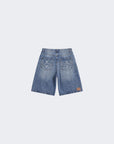 Denim short oversize