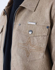 Veste en similicuir effet denim