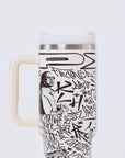 Gourde / Mug isotherme en acier motif graffiti PXP