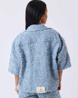 Chemise en denim manches courtes Cloudy