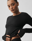 Haut manches longues Alosoft Finesse – Noir