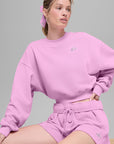 Sweat cropped Accolade – Rose Candy Heart