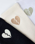 Chaussettes cœur brisé