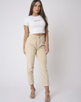 Pantalon slouchy velours côtelé