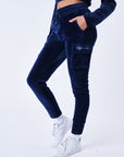 Bas de jogging cargo en velours signature