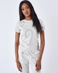 T-shirt manches courtes all over Cœur