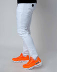 Jean Skinny effet usé avec trous
