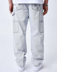 Jeans ample à détails charpentier