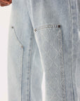 Jeans ample à détails charpentier
