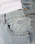 Jeans ample à détails charpentier