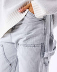 Jeans ample à détails charpentier