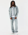 Jeans ample à détails charpentier