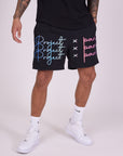Short grand logo imprimé dégradé