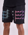 Short grand logo imprimé dégradé