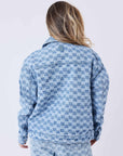 Surchemise Kalash x PXP en denim a motif damier