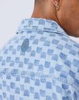 Surchemise Kalash x PXP en denim a motif damier