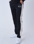 Pantalon bicolore à empiecement