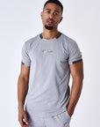 T-shirt avec bande contrastée logotée
