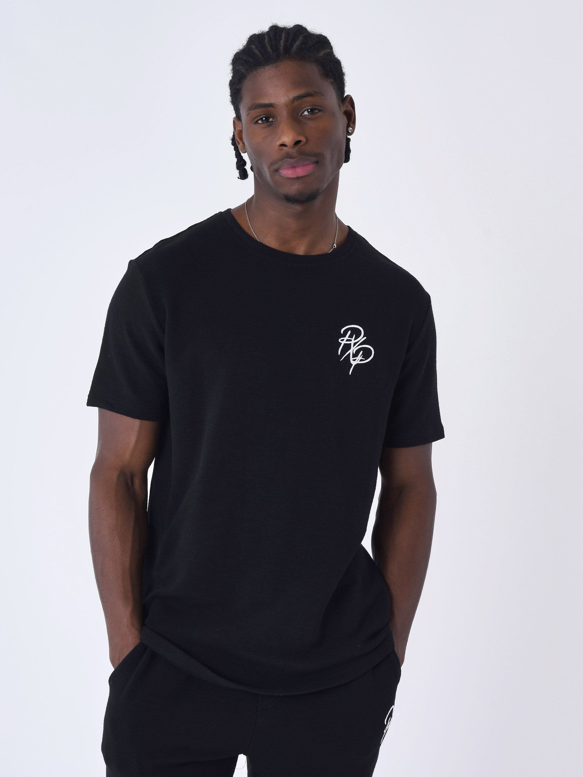 T-shirt uni texturé