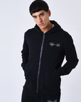 Sweat à Capuche zippé uni