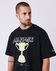 T-shirt homme imprimé et brodé motif Champion