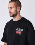 T-shirt manches courtes imprimé cerises