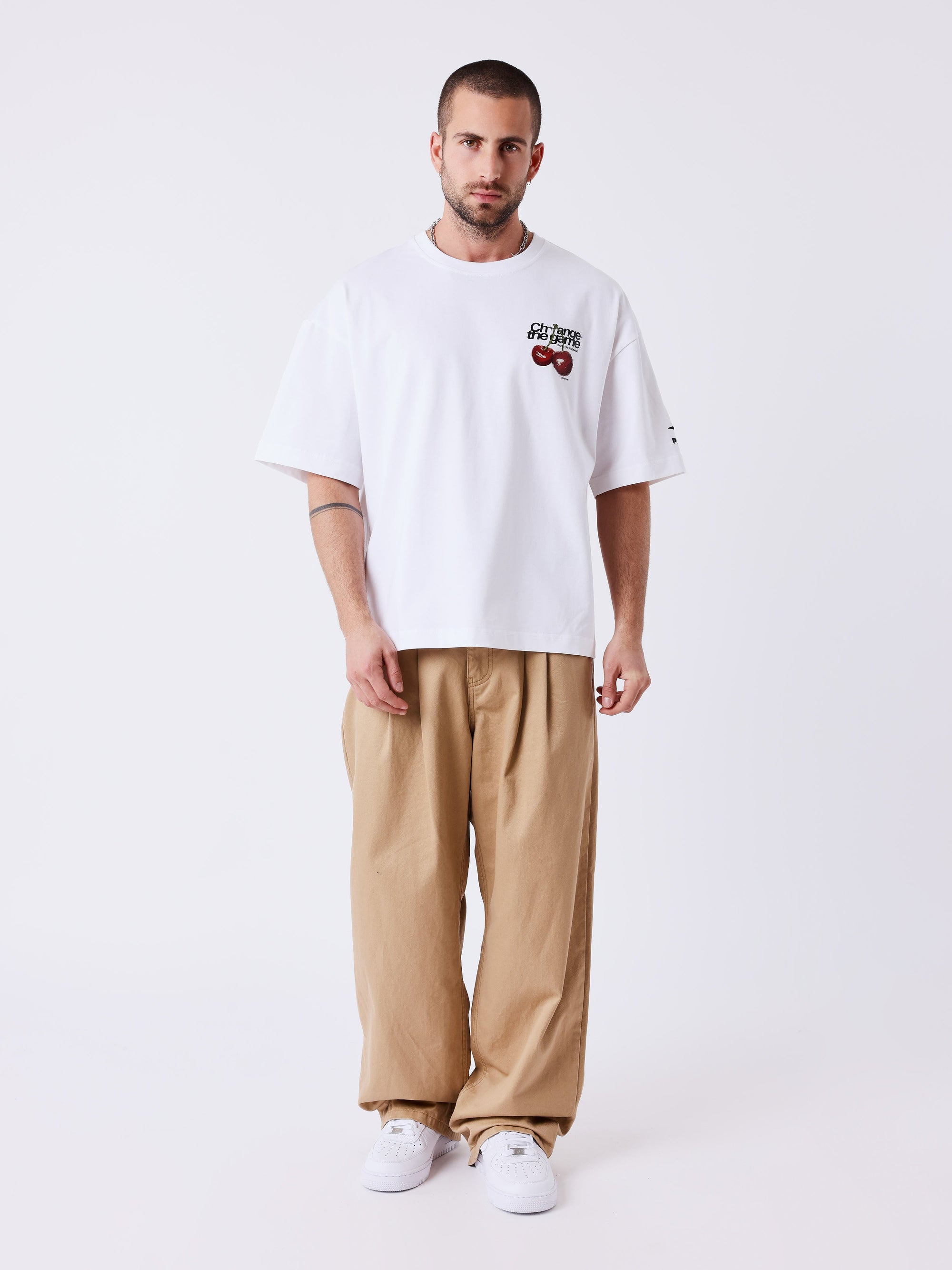 T-shirt manches courtes imprimé cerises