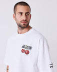 T-shirt manches courtes imprimé cerises