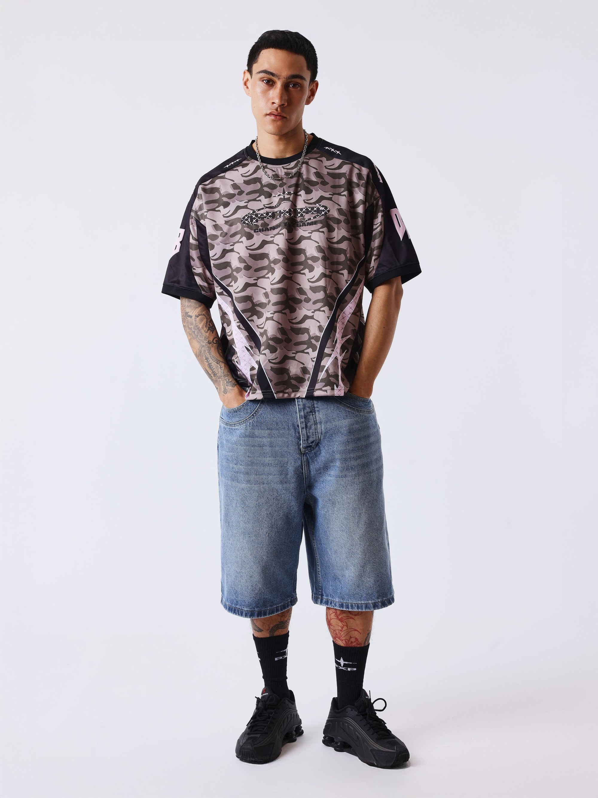 Jersey manches courtes camouflage