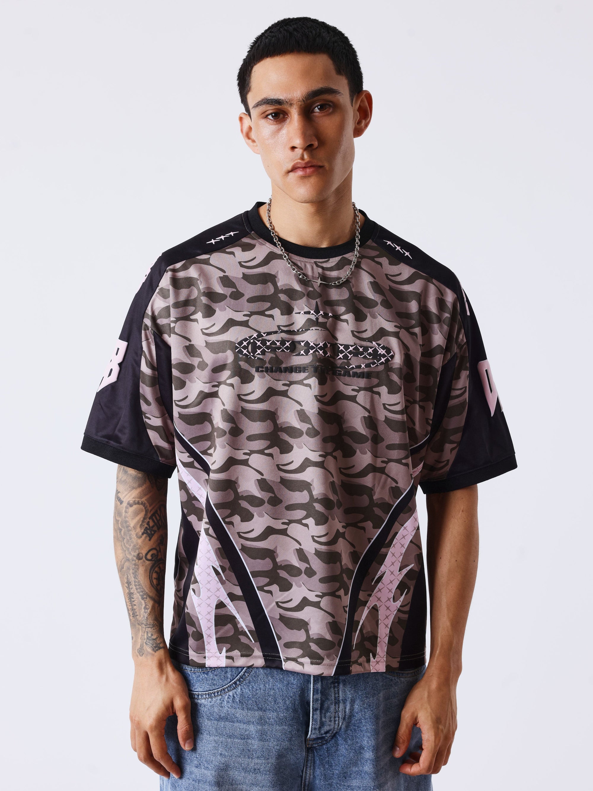 Jersey manches courtes camouflage