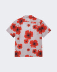 Chemise manches courtes à motif floral