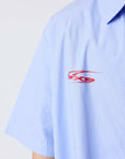 Chemise rayée à manches courtes