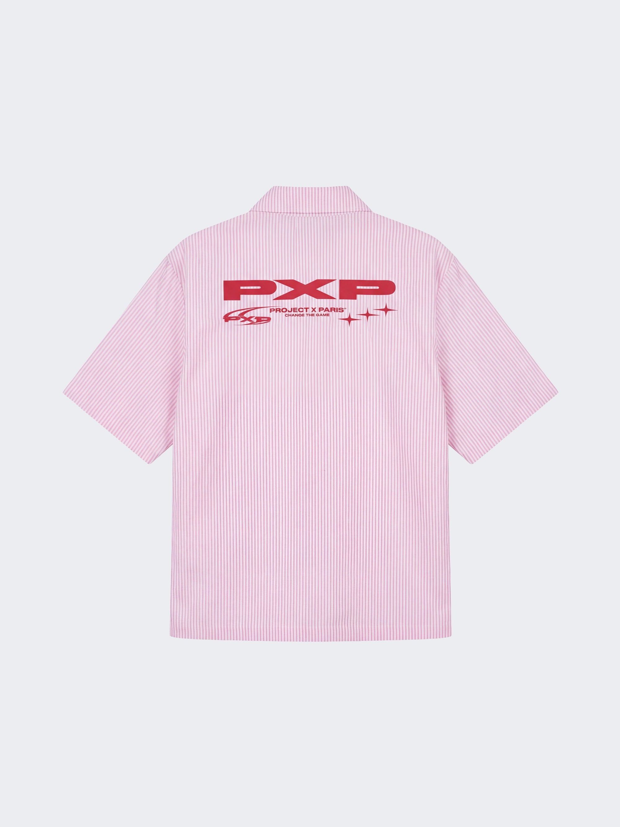 Chemise rayée à manches courtes