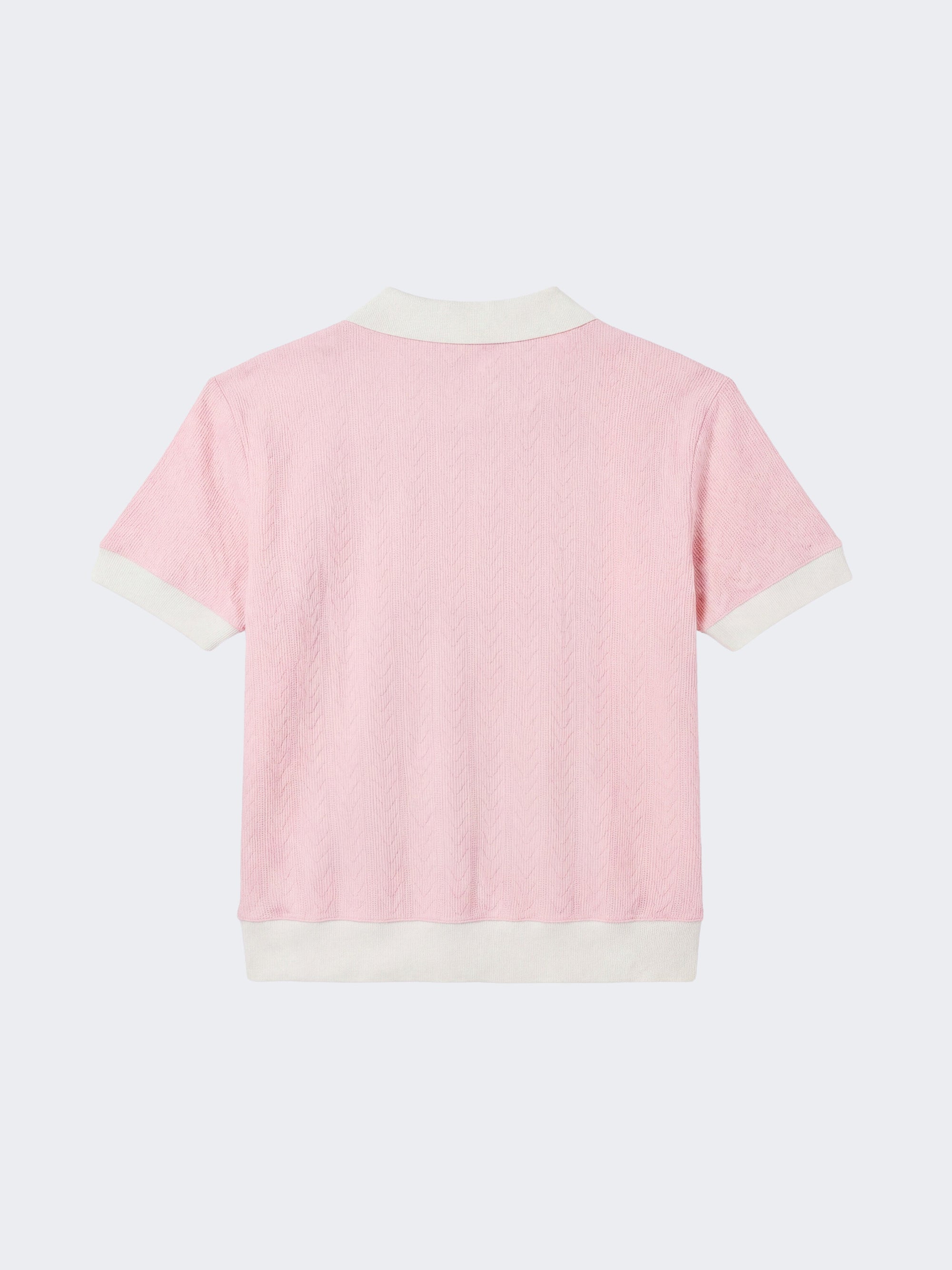 Polo en maille à manches courtes